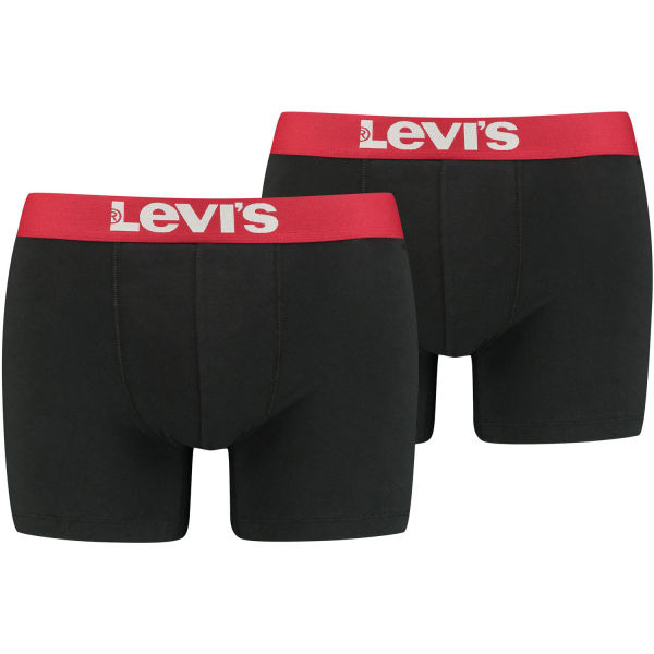 Levi's® MEN SOLID BASIC BOXER 2P Pánské boxerky